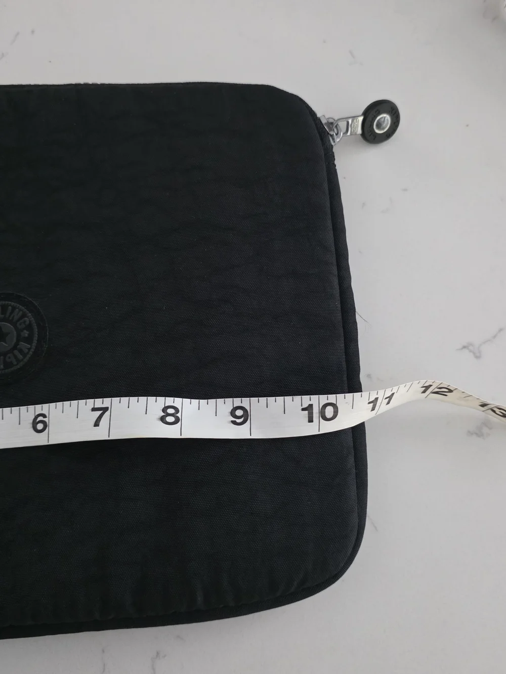 Kipling Black Padded Tablet/ Kindle Sleeve with Davina Monkey Keychain